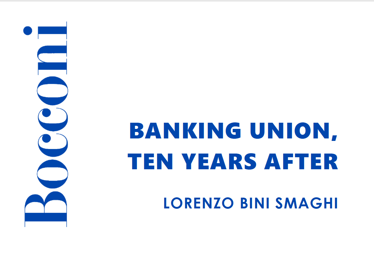 Bini Smaghi banking union