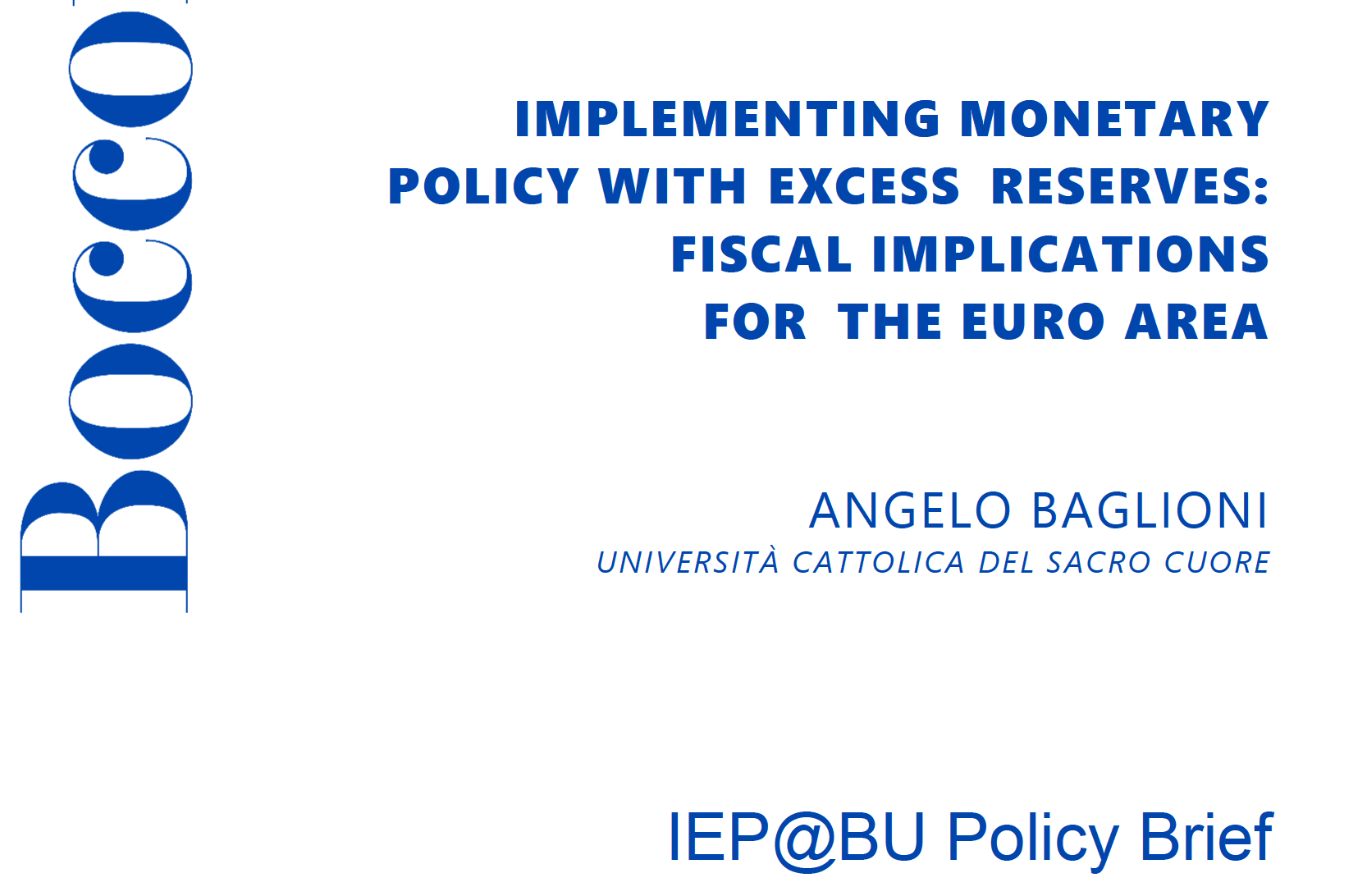 Baglioni Policy Brief